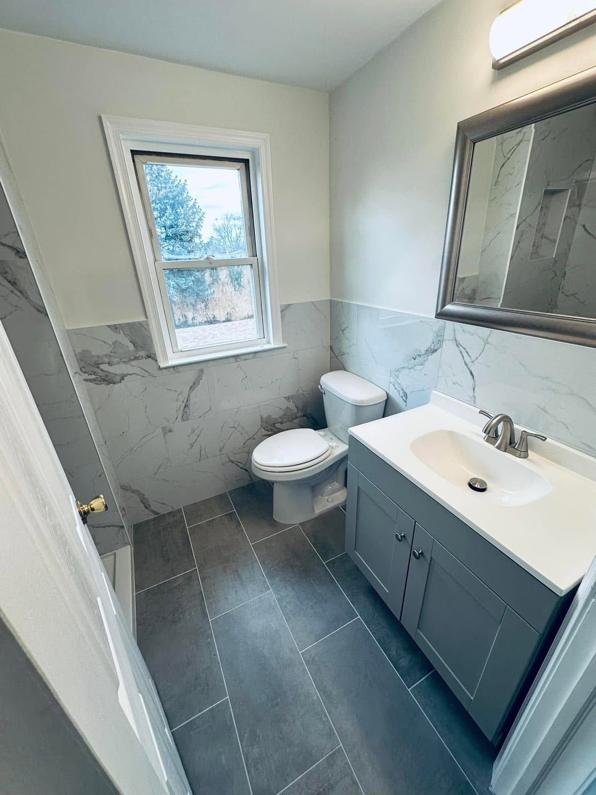 Full Bathroom Remodel & Tiled Shower