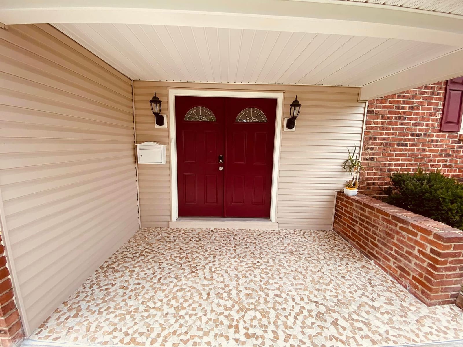 Stone Mosaic Walkway